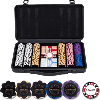 Zdjęcie produktu dla Zestaw pokerowy 300 żetonów bez nominałów 14g