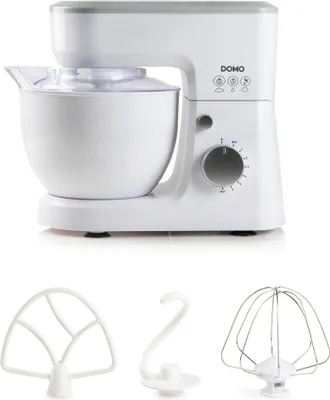 Obrázok produktu pre Kuchynský robot DOMO DO9241KR, 600 W, 6 rýchlostí, misa 4 l, biela