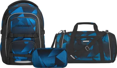 Produktbild von Coocazoo, Schulrucksack-Set PORTER, Electric Ice 3-teilig