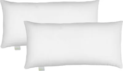 Produktbild von Bodyprotect Ecoline Kopfkissen 2 Stück 40 x 80 cm, 2er Set Kissen, Doppelpack n aus 100% Mikrofaser, waschbar, weiß