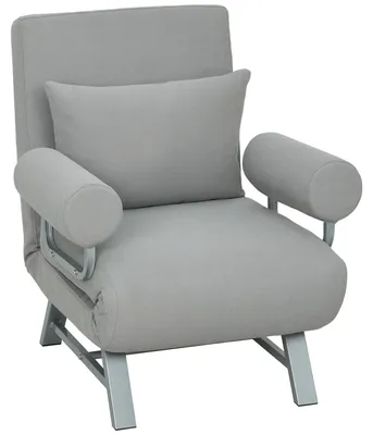Produktbild von Schlafsessel, Polstersessel, zum Gästebett umwandelbar, ergonomisch, Hellgrau