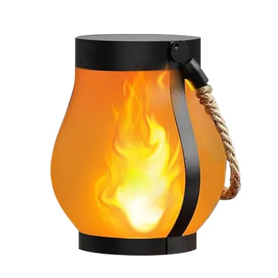 Produktbild von Solar-Outdoor-Laterne, USB/Solar-Ladung, 2 Modi, wasserdicht, Hänge- oder Tischlampe, ideal für Garten, Terrasse, Hof, Halloween & Weihnachten