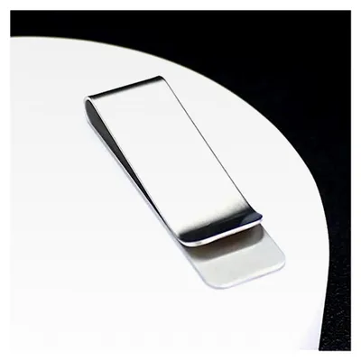 Produktbild von 6 Stück Geldklammern aus Metall in Silber, Edelstahl, Kreditkartenhalter, tragbare Rechnungsklammern, schlanker minimalistischer Rechnungshalter für Männer und Frauen, Geschenk zum Jahrestag oder Vatertag