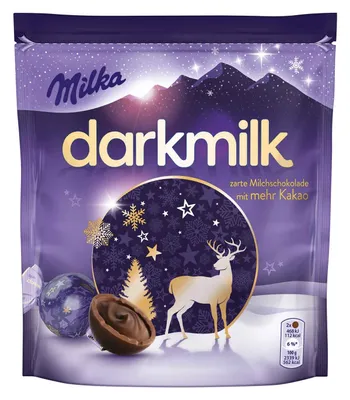 Obrázok produktu pre Milka darkmilk Feine Kugeln horká alpská mliečna čokoláda 100g