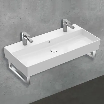Produktbild von Villeroy & Boch Memento 2.0 Waschtisch 100 cm mit 2 Hahnlöchern, mit Überlauf