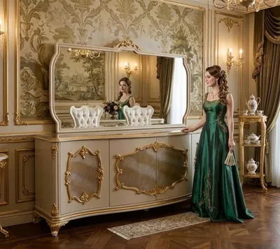 Produktbild von Sideboard mit Spiegel, elegant, praktisch und zeitlos gestaltet