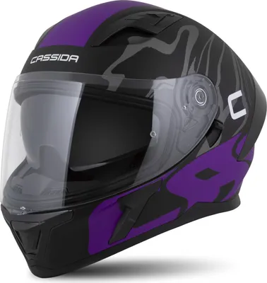 Produktbild von Integralhelm Schutzhelm Crosshelm Cassida Multivers black purple gray Größe 2XL
