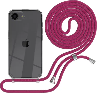Produktbild von EAZY CASE Handykette mit Hülle für Apple iPhone 16e Backcover Handykette, zum Umhängen in Pink