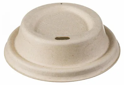 Produktbild von 250x Domdeckel aus Zuckerrohr für Coffee-TO-GO Pappbecher Ø 80mm