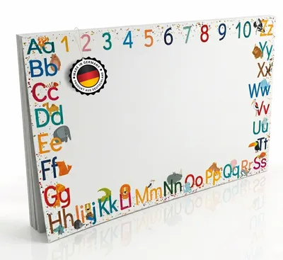 Produktbild von Schreibtischunterlage Papierblock Alphabet 60x42 cm