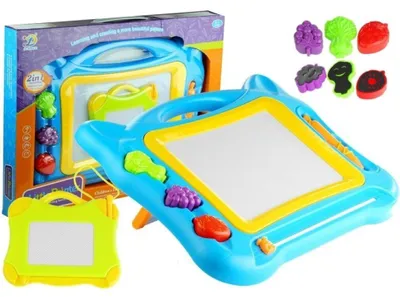 Produktbild von Leantoys Großes Znikopis-Magnettafel-Stempelset 2-in-1