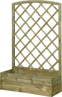 Produktbild von Blumenkasten Blumentopf mit Gitter 90x40x140 Spalier Bogen Blumenbeet Gartenblumentopf Holz