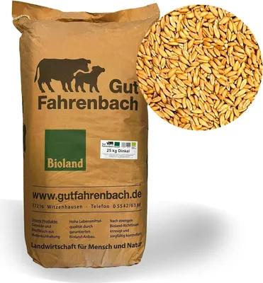 Produktbild von LanDixx BioDinkel 25 kg  Dinkelkorn Dinkelmehl aus kontrolliertem Anbau