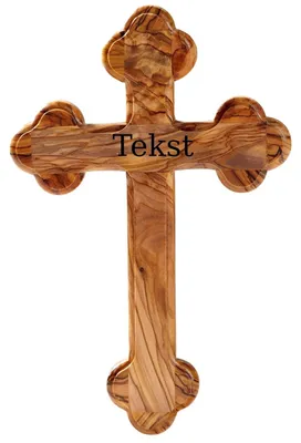 Produktbild von Handgefertiges Olivenholz Wandkreuz zur Dekoration