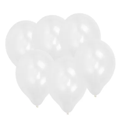 Obrázek produktu pro 6 velkých balónků 30 cm vhodných pro naplnění héliem Balónky na oslavu Party dekorace v bílé barvě BWI