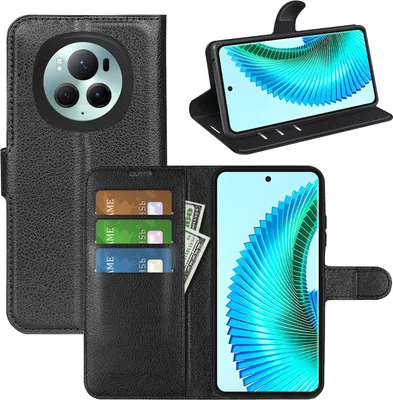 Immagine prodotto di Per Honor Magic 6 Smart Cellulare Custodia Nera Custodia in Pelle finta Cover Case Book