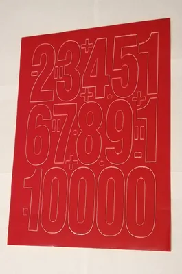 Immagine prodotto di Lettere e numeri autoadesivi