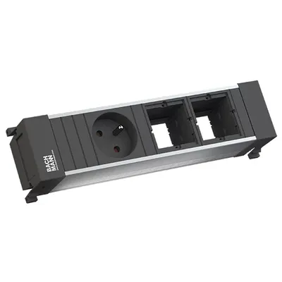 Image de Bachmann POWER FRAME - Bloc multiprise - CA 230 V - Prises de sortie : 1 - noir (916.003)