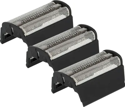 Produktbild von vhbw 3x Doppelscherfolie Ersatz für Braun SB505, 31B für Elektrorasierer + Rahmen, schwarz