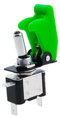 Produktbild von ProRide 12V Kippschalter ON/OFF 20A Einpolig grüne LED-Schutzkappe
