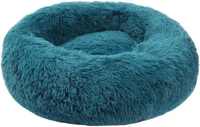 Produktbild von Hundebett ca. 80 cm - flauschig Plüsch - Anti-Stress Donut - bequem für Hunde und Katzen - ShopFlot