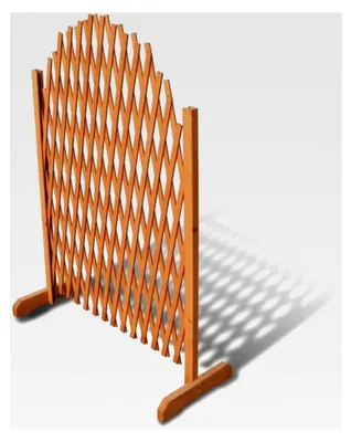 Produktbild von Ausziehbarer Spalierzaun aus Holz für den Garten 180 x 100 cm