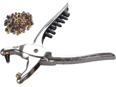 Obrázek produktu pro EXTOL Craft kleště děrovací - drukovací sada se 100ks oček pr.2,5-5mm 10260