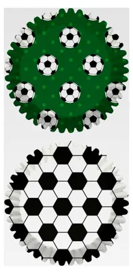Produktbild von Papierbackförmchen, Fußball, 100 Stück
