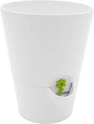 Produktbild von 3.10 EMSA kvetináč na bylinky so samozavlažovacím systémom - Ø cca 13 cm x 17 cm - Farba: biela