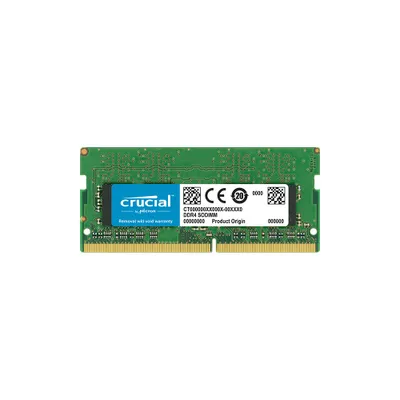 Produktbild von Crucial CT16G4SFD8266, 16 GB, 1 x 16 GB, DDR4, 2666 MHz, 260-pin SO-DIMM, Schwarz, Grün