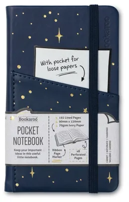 Obrázok produktu pre Bookaroo Zápisník A6 Mesiac a hviezdy