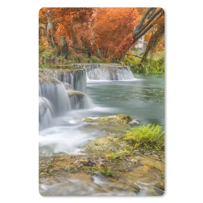 Produktbild von MuchoWow® Mauspad Mousepad Herbst - Wasserfall - Natur - Bäume 40x60 cm - Mousepads - Maus Mat - Pad - Mausunterlage - Schreibtisch Accesoire