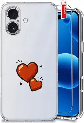 Immagine prodotto di ETUI do iPhone 17 WZORY| WALENTYNKOWE | WZMACNIANE CLEAR CASE + SZKŁO