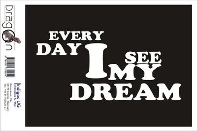 Produktbild von Aufkleber / Autoaufkleber - JDM / Die cut / Auto / OEM - every day i see my dream 210x100mm silber - Heckscheibe / Heckscheibenaufkleber