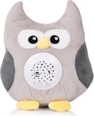 Imagen del producto de CHIPOLINO: Búho de peluche con proyector y música
