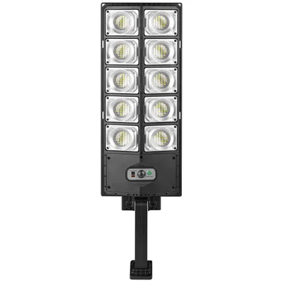 Produktbild von MasterLED Solar-Straßenlampe 300W mit PIR-Sensor & Fernbedienung – LED Außenleuchte 6000K Kaltweiß IP65