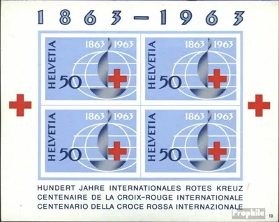 Produktbild von Briefmarken Schweiz 1963 Mi Block19 (kompl.Ausgabe) postfrisch Rotes Kreuz