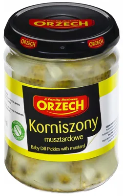 Produktbild von Orzech Senf-Cornichons 520 g