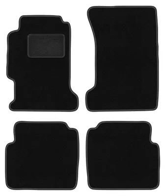 Obrázek produktu pro Velurové autokoberce pro: Honda Accord V 1993-1997 (kombi/sedan) – sada 4 ks, černé, na míru – Wielganizator LUX