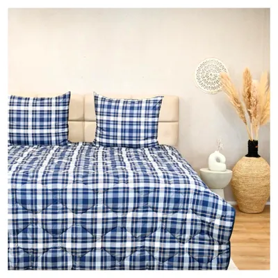 Produktbild von Bettdecke für das ganze Jahr 240x220 cm - Waschbare Bettdecke ohne Bezug - Bedruckte Bettwäsche - Tartan