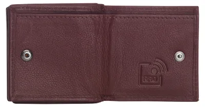 Produktbild von Josephine Osthoff Geldbörse Damen Portemonnaie klein KleinGeldbörse Herren slim Münzbörse Geldbeutel mit großem Münzfach echt Leder RFID-Schutz (948)