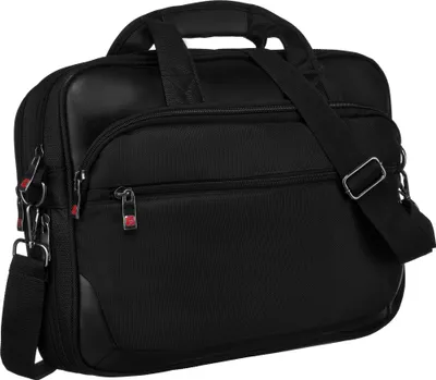 Produktbild von Peterson | Praktische Laptoptasche, für bis zu 15 Zoll, Schwarz, 43x32x6 cm