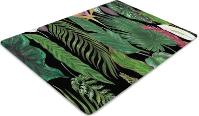 Produktbild von Stuhlunterlage Bürostuhlunterlage 120 cm x 90 cm Bodenmatte Bürostuhlunterlage - Tropen verlässt