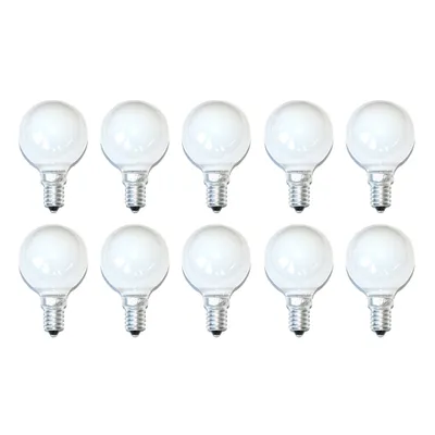 Produktbild von 10 x Glühbirne Glühlampe Tropfen 40W 40 Watt E14 Opal Weiss MATT Kugellampe