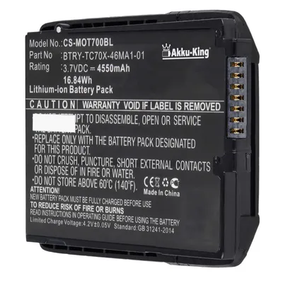 Zdjęcie produktu dla Akumulator kompatybilny z Zebra BTRY-TC7X-46MA2 – Li-Ion 4550 mAh – do Zebra Motorola TC70 TC75