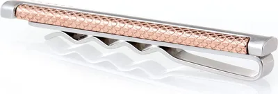 Produktbild von Karisma Hochwertige Herren Edelstahl 316L Rosé-Gold Bechichtung Krawattennadel / Krawattenklammer / Tie Clip STC168-003-W