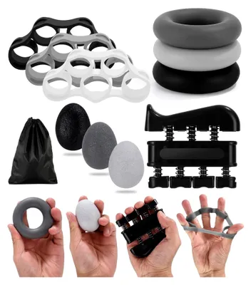 Produktbild von 10 Stück Fingertrainer Knetball für Handtherapie und Fingerstärkung