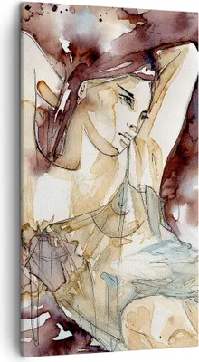 Produktbild von Bild auf Leinwand - Leinwandbild - Frau Modell - 45x80cm - Wand Bild - Wanddeko - Wandbilder - Leinwanddruck - Bilder - Kunstdruck - Wanddekoration - Leinwand bilder - Wandkunst - PA45x80-3552