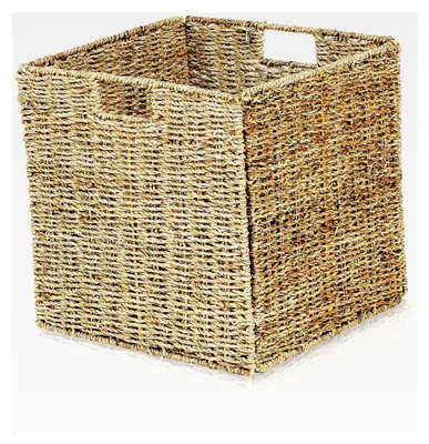 Produktbild von Aufbewahrungskorb für Kallax Regale, Seegras natur 33 x 33 x 33 cm