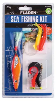 Produktbild von Fladen komplett Set Dorschblinker 90g + 2 Dorschpaternoster Dorsch Köder